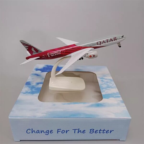 Qatar Airways  b777 20 cm metal fifa World  cup 2020  Airplane Model for decoration  Aircraft